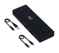A-Goldnest M.2 NVME SATA SSD - Adaptador USB 2 en 1, USB C 3.2 Gen2 10Gbps compatible con M.2 NVMe PCIe M-Key B+M Key cubierta de disco duro sin herramientas, 2 puertos USB 2.0 SD/TF lectores para SSD
