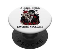 A Good Girls Favorite Necklace Dark Romance Smutty Book Smut PopSockets PopGrip Adhesivo