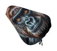 A Gorilla - Funda de asiento de bicicleta acolchada suave, cojín de asiento de bicicleta extra ancho para mujeres y hombres, cómodo, cojín de repuesto impermeable para asiento de bicicleta con cordón
