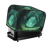 A Green Path In The Forest - Cubierta para tostadora de 2 rebanadas de cocina con bolsillos, protección contra el polvo y las huellas dactilares