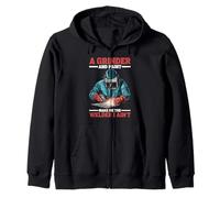 A Grinder And Paint Make Me The Welder I Ain't - Sudadera con Capucha