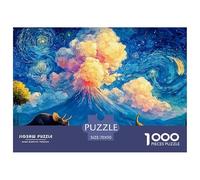A Group of Dinosaurs 1000 Pcs Ökopapier Puzzle Glowing Cosmic Night Stressabbau Familienspiel Puzzles Als Geburtstagsgeschenke 70x50cm/1000pcs
