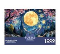 A Group of Dinosaurs 1000 Pcs Ökopapier Puzzle Van Gogh-Inspired Night Lebendige Bilder Kreatives Spiel Puzzles Als Wohnaccessoires 38x26cm/1000pcs