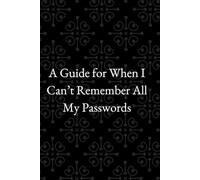 A Guide for When I Can’t Remember All My Passwords: A Simple and Secure Password Log Books to Organize Online Accounts, Logins, and Digital Credentials