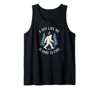 A Guy Like Me Is Hard To Find Bigfoot Sasquatch Retro Design Camiseta sin Mangas