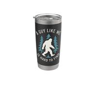 A Guy Like Me Is Hard To Find Bigfoot Sasquatch Retro Design Vaso térmico de acero inoxidable de doble pared