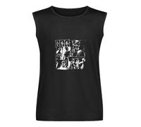 A-HA TAKE ON ME Norwegian Synthpop Vest Tank T-Shirt Men's Black Unisex Sleeveless Tops Tee, Negro , S