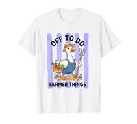 A Hacer Farmer Things Silly Goose Stripes Camiseta