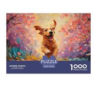 A Happy Cockapoo Puppy 1000 Piezas Cartón Fuerte Rompecabezas Happy Puppy Liberador De Estrés Juego Familiar Puzzle para Adultos Y Niños 70x50cm/1000pcs