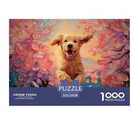 A Happy Cockapoo Puppy 1000 Piezas Papel Ecológico Rompecabezas Happy Puppy Liberador De Estrés Juego Creativo Puzzle Juego De Desafío Difícil 52x38cm/1000pcs