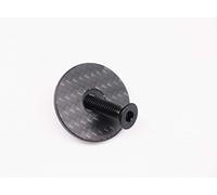 A-Head Carbon - Juego de tapa de dirección (1 1/8", con tornillo de titanio brillante)