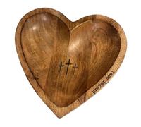 A Heart Shaped Bowl - Functional and Collectible Bowl - Handcrafted Wooden Bowl for Serving Candy Nuts Desserts Fruits