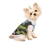 A Hiking Trails - Camiseta transpirable sin mangas para mascotas M para perros y gatos pequeños, suave, cómoda y elegante