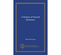 A history of French literature