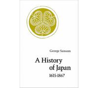A History of Japan, 1615-1867