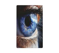 A Human Eye - Placa de pared en blanco para interruptor de luz, decorativa, 1 banda para cocina, baño, tamaño 11,4 x 7 cm