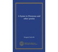 A hymn to Dionysus and other poems