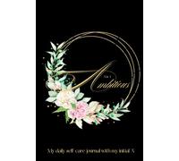 A is for Ambitious, My daily self-care journal with my initial A, gratitude, mental health, aesthetic journal, tracker, diary for women