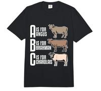 A Is For Angus B Is For Farm Animals Lover Ganadería Comfort Colors Adult Heavyweight T-Shirt