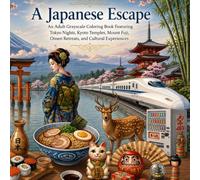 A Japanese Escape: An Adult Grayscale Coloring Book Featuring Tokyo Nights, Kyoto Temples, Mount Fuji, Onsen Retreats, and Cultural Experiences (Beautiful Escapes in Grayscale)
