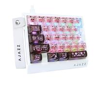 A.JAZZ AK029 Teclado de Juego para Una Mano con 29 Teclas Cableado,Frecuencia de Sondeo 8KHz,Interruptores Magnéticos RT 0.01mm Hotswappable,5 Capas Reductoras de Ruido,RGB,Controlador Web-Negro Rosa