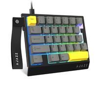 A.JAZZ AK029 Teclado RGB para juegos con cable con una sola mano, diseño de 29 teclas con interruptor magnético, tasa de sondeo de 8 kHz, teclado mecánico personalizado HotSwap, accionamiento