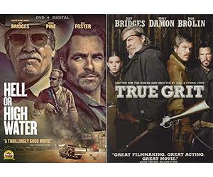 A Jeff Bridges Western Collection: Hell Or High Water & True Grit Bundle 2-DVD Set