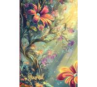 A Journal of Light and Bloom: A Whimsical Floral Notebook - Realistic Flower Border with Vivid Colors, Sparkles, and Lined Pages for Writing, Gratitude, or Creative Expression
