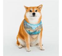 A Joyful Holiday by The Seaside - Bandana para perros pequeños, medianos y grandes, gatos, pañuelos, bufanda triangular para niña o niño