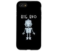 A juego de la familia Robo Big Bro Lil Bro Dad Mom Sis ART ON BACK Carcasa para iPhone SE (2020) / 7 / 8