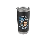 A juego Día de la Madre Divertido Solo Un Niño Que Ama A Su Mamá Vaso térmico de acero inoxidable de doble pared
