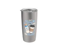 A juego Día de la Madre Divertido Solo Un Niño Que Ama A Su Mamá Vaso térmico de acero inoxidable de doble pared