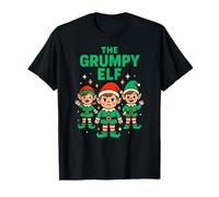 A Juego Elf The Grumpy Elf Fun Kids Family Christmas Camiseta