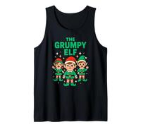 A Juego Elf The Grumpy Elf Fun Kids Family Christmas Camiseta sin Mangas