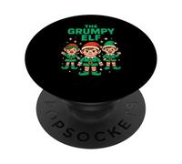 A Juego Elf The Grumpy Elf Fun Kids Family Christmas PopSockets PopGrip Adhesivo