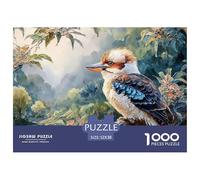A Kookaburra Bird 1000 Pcs Premium-Karton Puzzle Wild Bird Stressabbau Kreatives Spiel Puzzles Als Wohnaccessoires 52x38cm/1000pcs