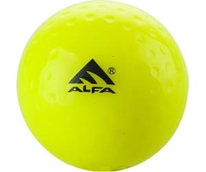 A L F A AB-93 Dimple Field Hockey Ball | Color : Yellow | Size : Standard | PU Material | Precision and Control | Optimal Performance |Training and Matches