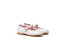 A&L Shoes Zapatos Merceditas de Niña Color Blanco| Hechos de Piel | Disponibles Desde Talla 22 hasta Talla 34 | Fabricados en España Modelo 1100