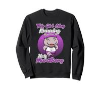 A la chica le gusta correr media maratón Hippo Runner Sudadera