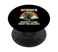 A la ciencia no le importa lo que creas Funny Retro Science PopSockets PopGrip Adhesivo
