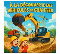 À la découverte des véhicules de chantier: Livre éducatif et illustré pour les enfants de 2 à 6 ans - Pelleteuse, grue, camion-benne et tous les ... expliqués simplement (Les apprentis savants)