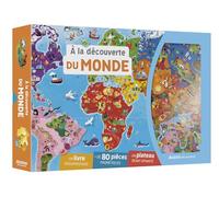 A LA DÉCOUVERTE DU MONDE: Avec un livre documentaire, + de 80 pièces magnétiques et un plateau géant aimanté (À la découverte de)