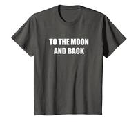 A La Luna Y Volver Camiseta, Niños, Asfalto, 2 años