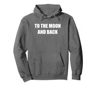 A La Luna Y Volver Sudadera con Capucha, Unisex para Adultos, Asfalto, XXL