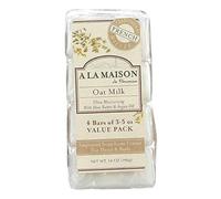 A La Maison Soap Bars Value Pack, Oat Milk, 4 Count by A La Maison