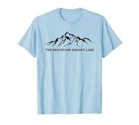 A la montaña no le Importa el montañista Camiseta, Hombre, Azul Bebé, XXL