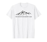 A la montaña no le Importa el montañista Camiseta, Hombre, Blanco, 6XL