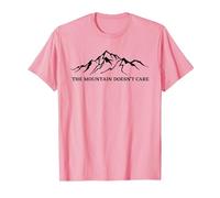 A la montaña no le Importa el montañista Camiseta, Hombre, Rosado, XXL