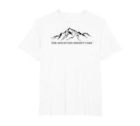 A la montaña no le Importa el montañista Camiseta, Hombre Tallas Grandes, Blanco, 2X Alto