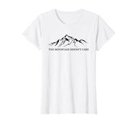 A la montaña no le Importa el montañista Camiseta, Mujer, Blanco, 3XL